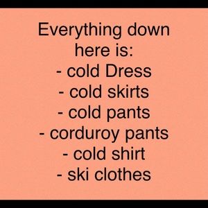 Cold things